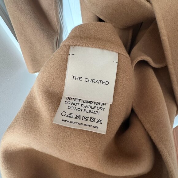 The Curated 70% Wool 30% Cashmere Tailored Long Trench Coat - Picture 7 of 9